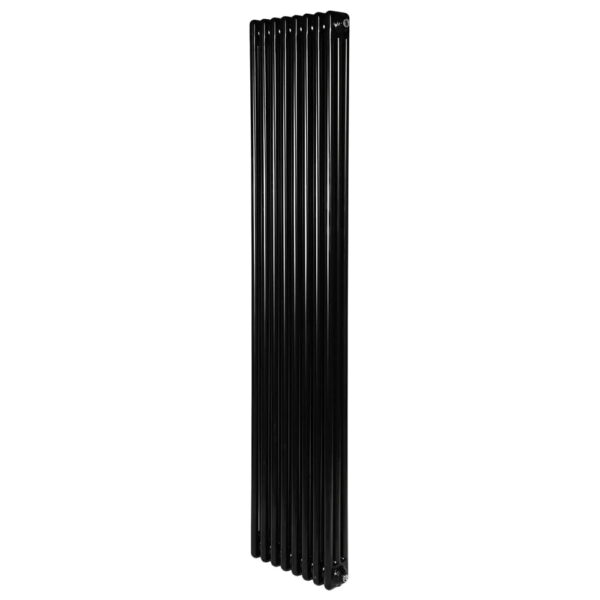 Вертикальный дизайнерский радиатор отопления ARTTIDESIGN Bari III 8/1800/380 чёрный