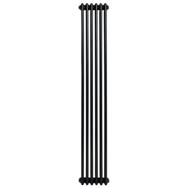 Вертикальный дизайнерский радиатор отопления ARTTIDESIGN Bari II 6/1800/290/50 черный матовый
