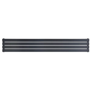 Горизонтальный дизайнерский радиатор отопления ARTTIDESIGN Livorno ІІ G 4/272/1800 серый матовый