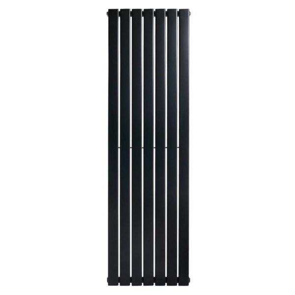 Вертикальный дизайнерский радиатор отопления ARTTIDESIGN Livorno 7/1800/476/50 чёрный матовый