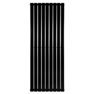 Вертикальный дизайнерский радиатор отопления ARTTIDESIGN Livorno 9/1800/612/50 чёрный матовый