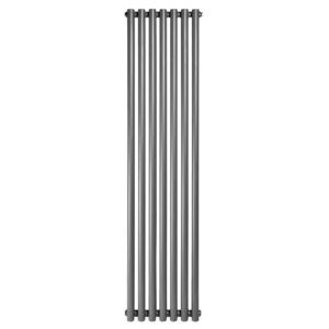 Вертикальный дизайнерский радиатор отопления ARTTIDESIGN Matera II 7/1800/413/50 серый матовый