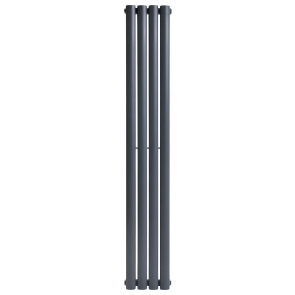 Вертикальный дизайнерский радиатор отопления ARTTIDESIGN Rimini 4/1800/236/50 серый матовый