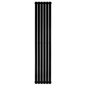 Вертикальный дизайнерский радиатор отопления ARTTIDESIGN Terni 6/1800/354/50 чёрный матовый