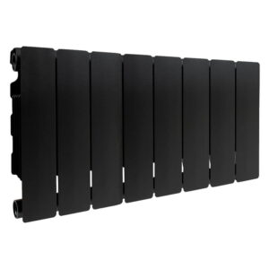 Горизонтальный алюминиевый радиатор FONDITAL BLITZ SUPER B4 350/100 BLACK COFFEE черный дизайнерский 8 секций