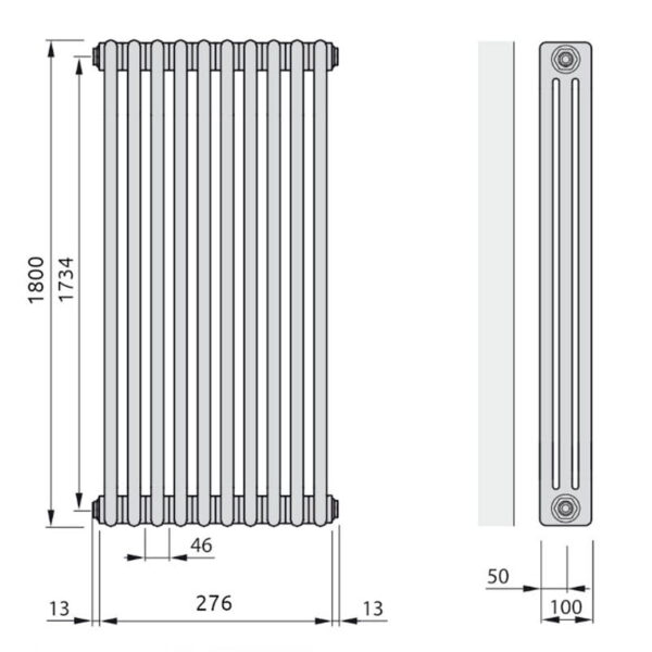 схема радиатор Zehnder Charleston 3180-06