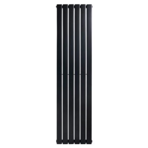Вертикальный дизайнерский радиатор отопления ARTTIDESIGN Livorno 6/1800/408 черный матовый