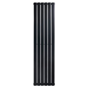 Вертикальный дизайнерский радиатор отопления ARTTIDESIGN Livorno 6/1600/408 черный матовый