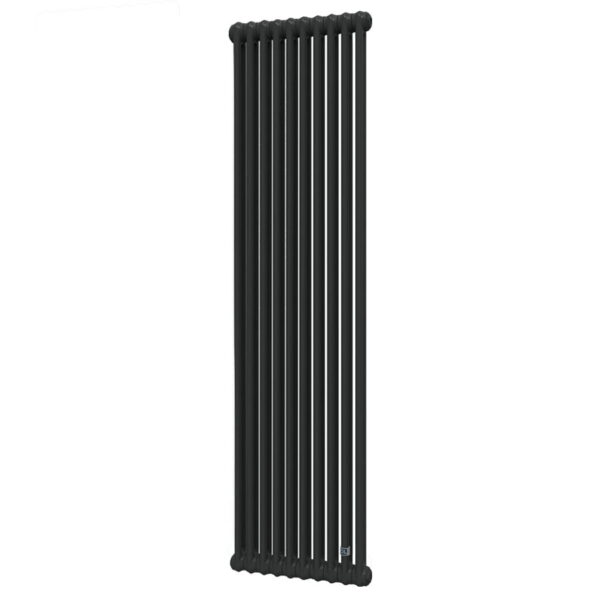 Вертикальный трубчатый радиатор DeLonghi Multicolumn 1800 мм 2 колонны 10 секций черный