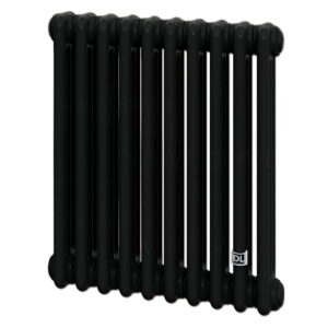 Горизонтальный трубчатый радиатор DeLonghi Multicolumn 570 мм 3 колонны 10 секций черный
