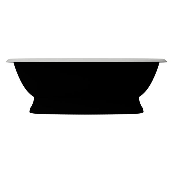 Ванна отдельностоящая матовая Amidicon Olimpia 180х90 черная на пьедестале