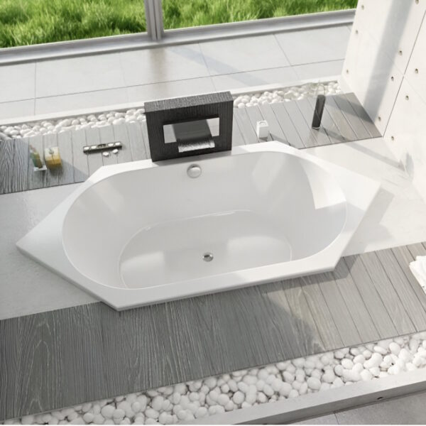 Ванна шестиугольная Duravit D-Code 190х90см, встраиваемая