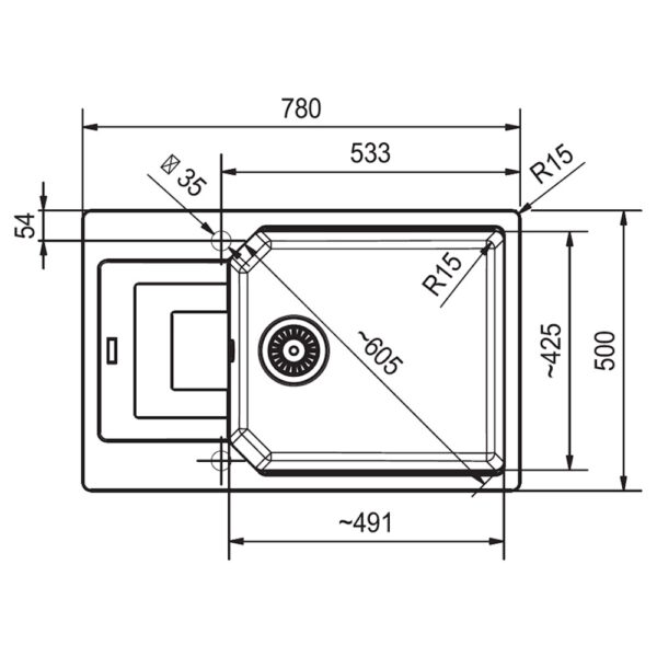 Кухонная мойка Franke Urban UBG 611-78 XL (114.0701.799)