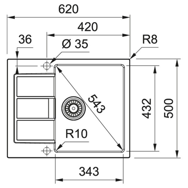 Кухонная мойка Franke Sirius S2D 611-62 (143.0627.383)