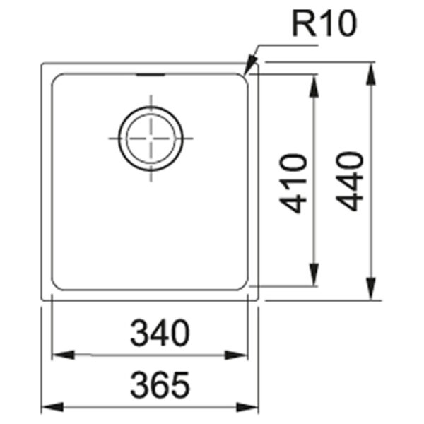 Кухонная мойка под столешницу Franke Sirius SID 110-34 (144.0649.548)