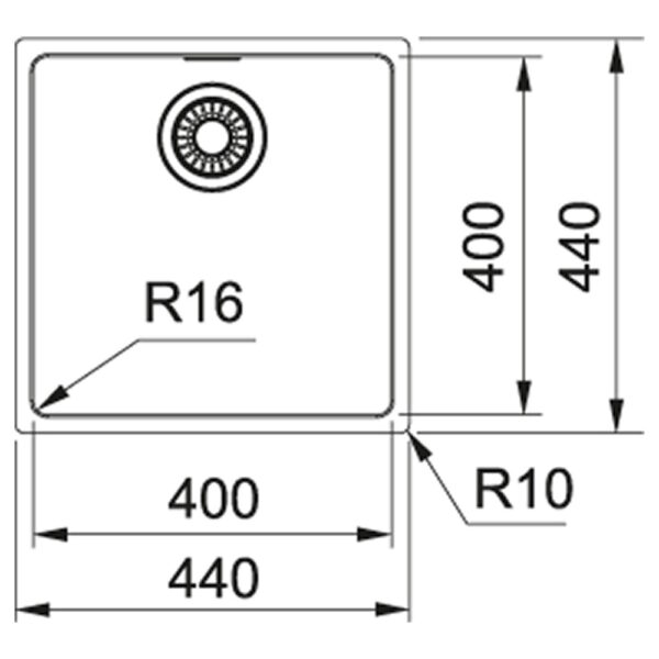 Кухонная мойка накладная Franke Maris MRX 110-40 (122.0598.646)