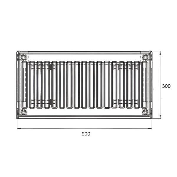 Радиатор стальной Thermo Alliance 22 тип 300х900