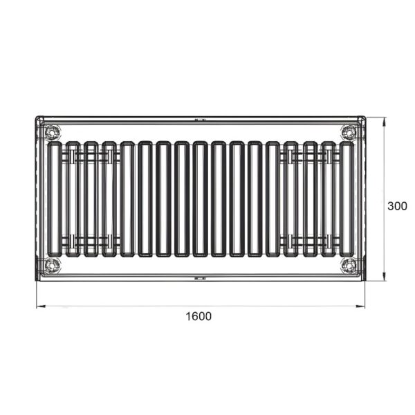 Радиатор стальной Thermo Alliance 22 тип 300х1600