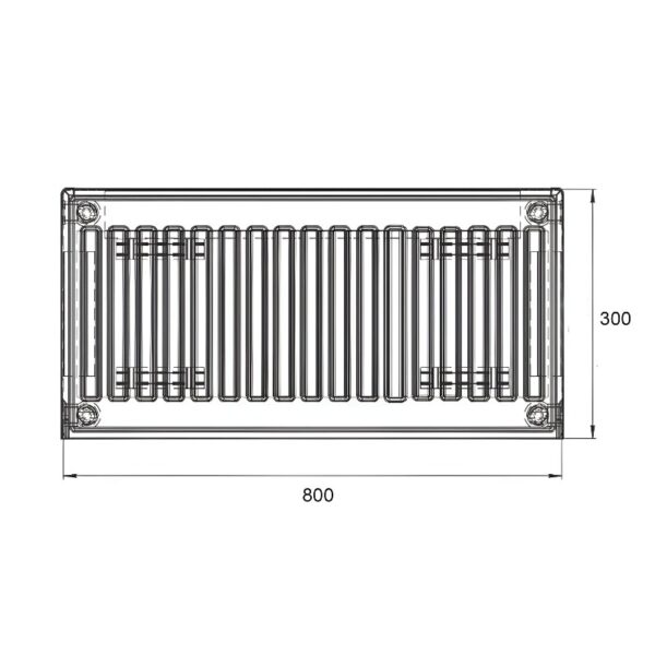 Радиатор стальной Thermo Alliance 22 тип 300х800