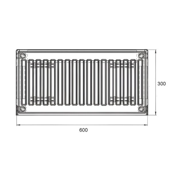 Радиатор стальной Thermo Alliance 22 тип 300х600