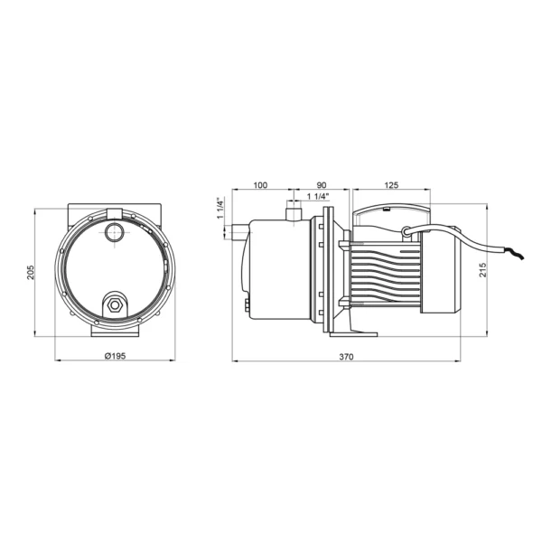 Насос центробежный Thermo Alliance D-JETm125M 0.92 кВт Н 43 60 л/мин