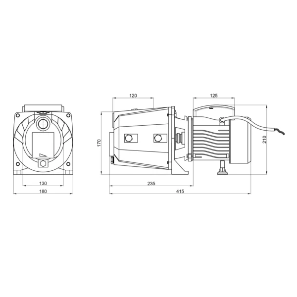 Насос самовсасывающий центробежный Thermo Alliance D-JETm125M 0.92 кВт Н 46