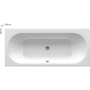 Ванна прямоугольная RAVAKCITY SLIM 180 x 80 белая (1C 107111)