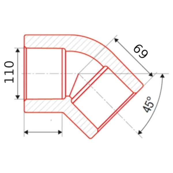 Уголок ASG-Plast 45° 4 (1/4)