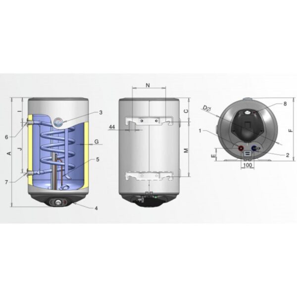 Водонагреватель электрический ELDOM THERMO TLG