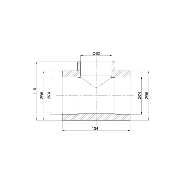 Тройник PPR Thermo Alliance