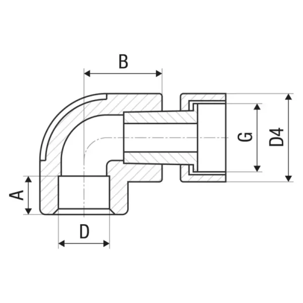 Кутник ITAL IKE701 PPR 90° 20 мм