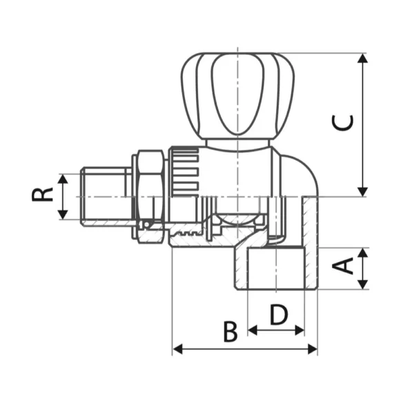 Кран шаровый ITAL ITW431 PPR 20 мм