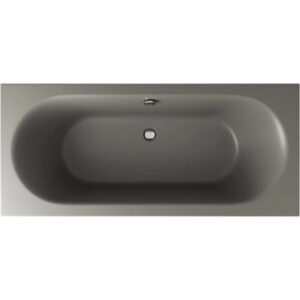 Ванна пристенная Excellent Oceana Slim 180x80 акриловая, серая матовая (WAEX.OCE18CMMS)