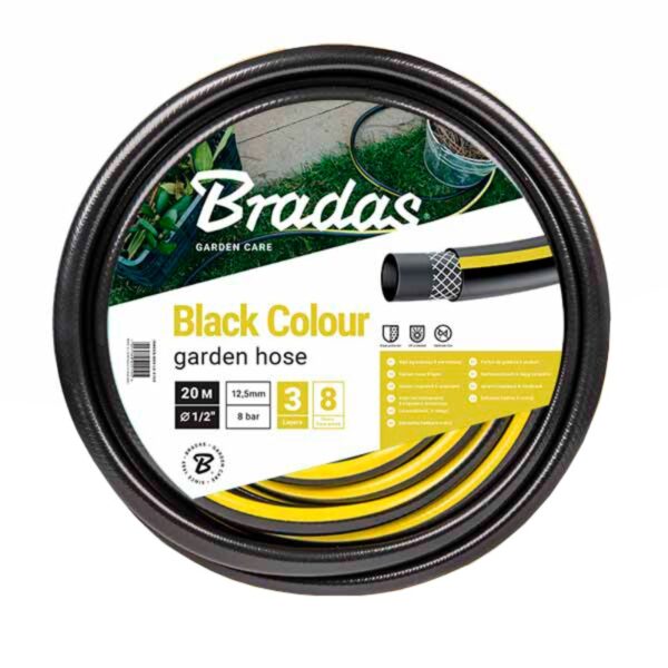 Шланг для полива BRADAS COLOUR НН 1/2x1/2 20 м черный