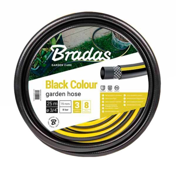 Шланг для полива BRADAS COLOUR НН 3/4x3/4 25 м черный