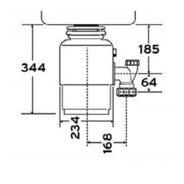 Измельчитель пищевых отходов In-Sink-Erator Model Model Evolution 250 560 Вт 1180 мл под мойку,