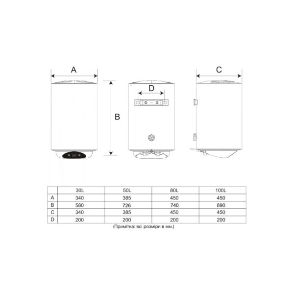 Водонагреватель WetAir MWH1-80L 1500