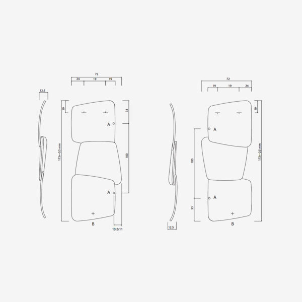 Дизайнерский радиатор отопления ANTRAX Scudi V 1730x720