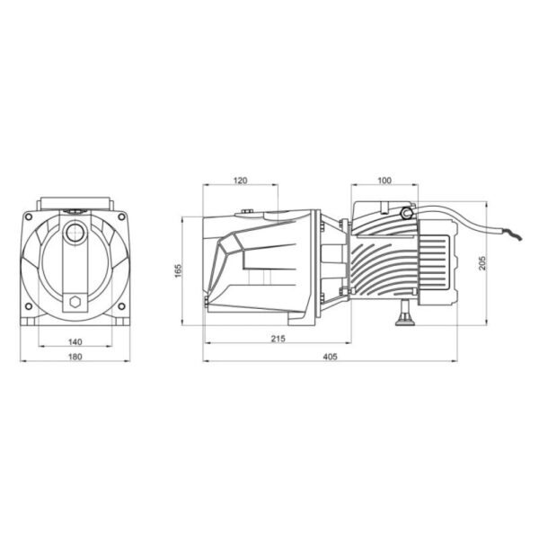 Поверхностный насос самовсасывающий Pumpman TJSW/10M 750 Вт 220 В H 34