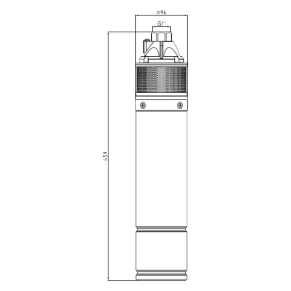 Глубинный насос вихревой Pumpman 4SKM100 750 Вт 220 В H 60 м Q 45 л/мин