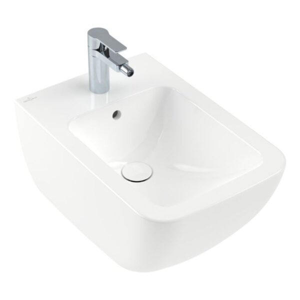 Биде подвесное Villeroy & Boch Venticello 285x375 прямоугольное, белый (441100R1)