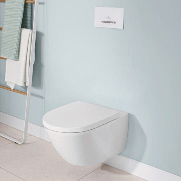 Унитаз подвесной Villeroy & Boch Subway 3.0 335×560 безободковый, белый