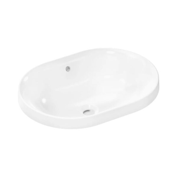 Раковина врезная Hansgrohe Xuniva 550×400 овальная, белая (61062450)