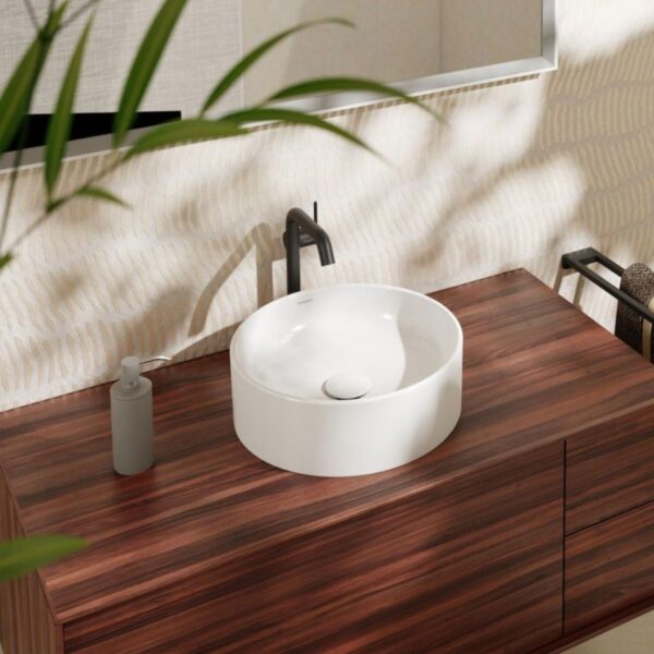 Раковина на столешницу Hansgrohe Xuniva 400×400 круглая, белая