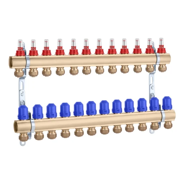 Коллектор теплого пола STA 3/4″х25 ВН 12-ый