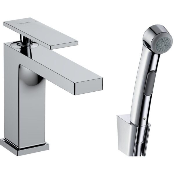 Смеситель для умывальника Hansgrohe Tecturis E 110 с гигиенической лейкой, хром (73210000)