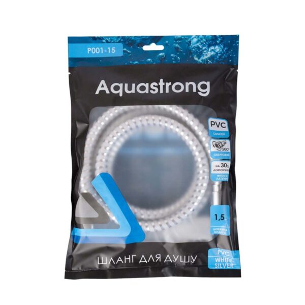 Шланг для душа Aquastrong PVC 1,5 м, белый