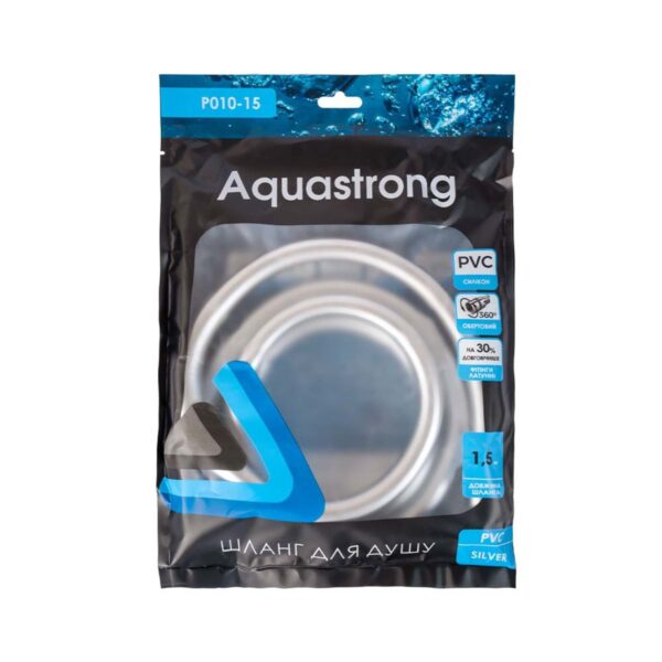 Шланг для душа Aquastrong PVC 1,5 м, хром