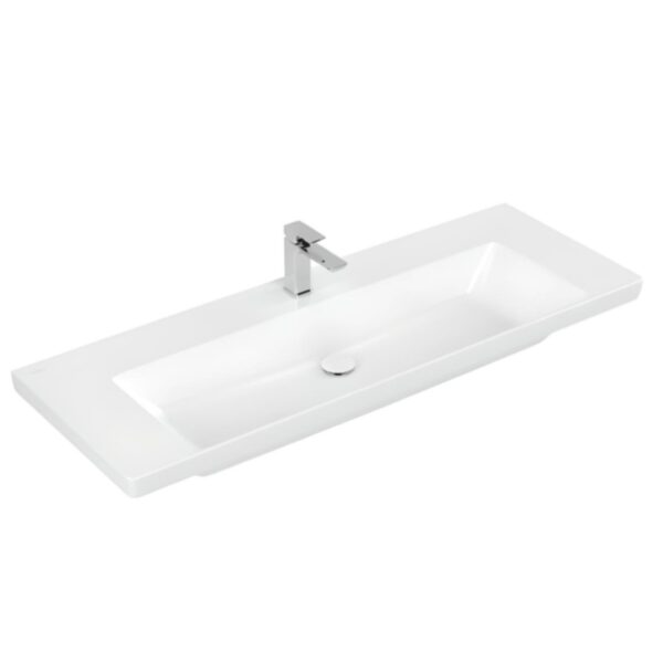 Раковина на столешницу Villeroy & Boch Subway 3.0 1300×470 прямоугольная, белая (4A70D2R1)