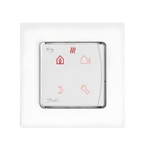 Терморегулятор для теплого пола Danfoss Icon Display 230В, белый